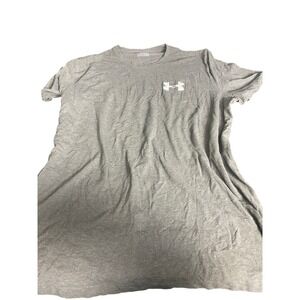 Under Armour Heatgear Loose Fit Gray T Shirt Mens 2XL Tall Athletic Top